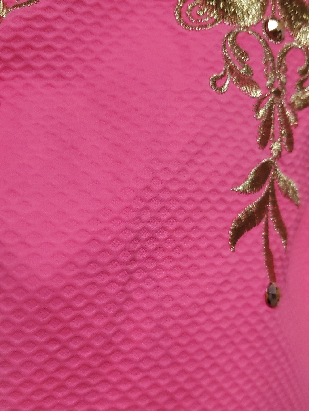 Lilly Pulitzer Tina Embroidered Stretch Shift Dress In Hot Pink Size 4 - Picture 11 of 14